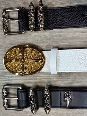 3x1 BUNDLE OF Y2K BELTS - GHOTIC STREETWEAR - CH MULTICROSSES